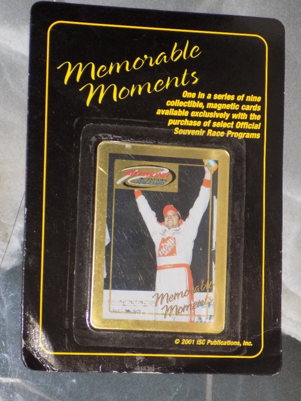 2001 NASCAR Tony Stewart Memorable Moments Magnet NEW